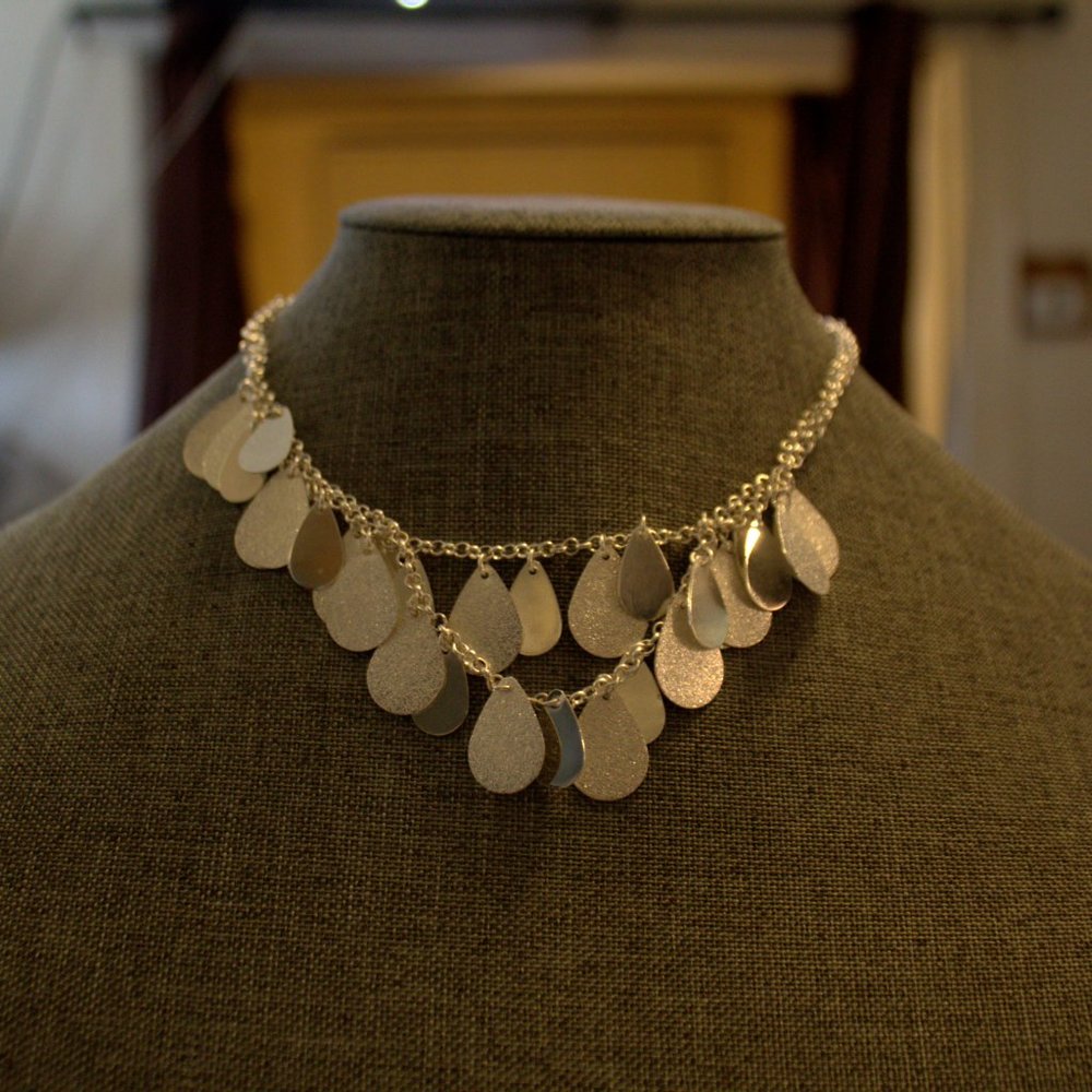 Silver Apt.9 Teardrop Necklace - Picture 2 of 2